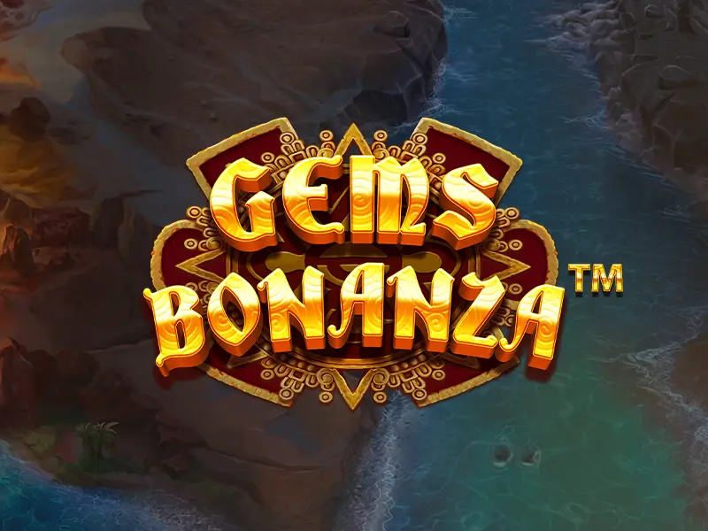 Slot Gems Bonanza com cascata de joias